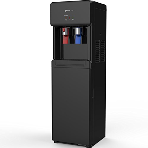 Avalon Bottom Loading Water Cooler Dispenser - Hot & Cold Water, Child Safety Lock, Innovative Slim Design, Holds 3 or 5 Gallon Bottles - UL/Energy Star Approved- Black, Only $189.85