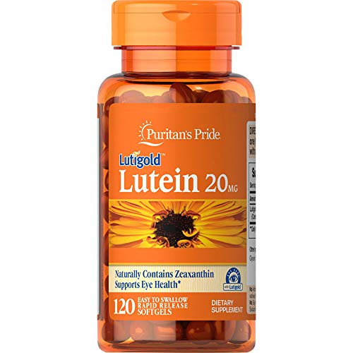 Puritans Pride Lutein 20 mg with Zeaxanthin Softgels, 120 Count, Only $8.03