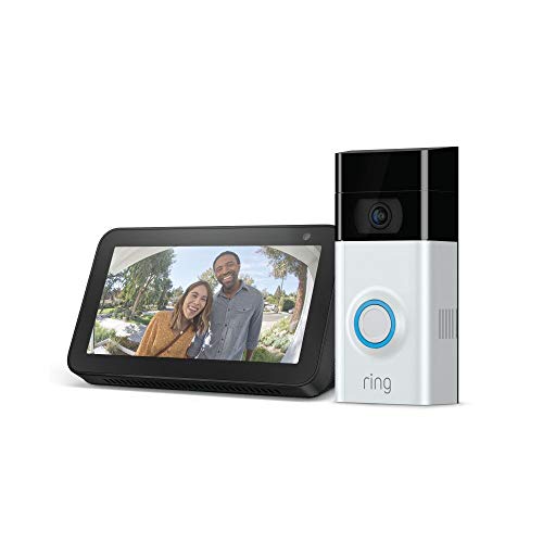 Ring Video Doorbell 2 with Echo Show 5 (Charcoal), Only $139.00, You Save $149.99(52%)