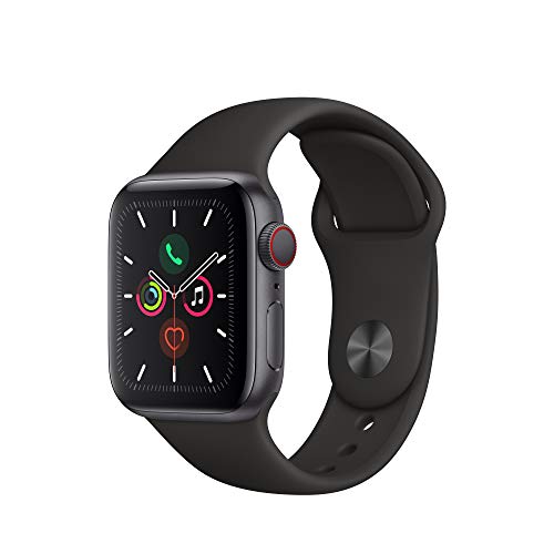 Apple Watch Series 5 (GPS + Cellular, 40mm) - Space Gray Aluminum Case with Black Sport Band, Only $453.77