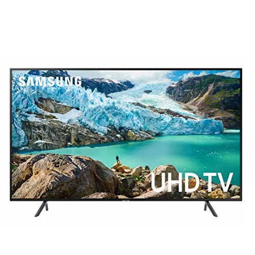 Samsung UN75RU7100FXZA Flat 75-Inch 4K UHD 7 Series Ultra HD Smart TV with HDR and Alexa Compatibility (2019 Model), Only $997.99, You Save $602.00(38%)