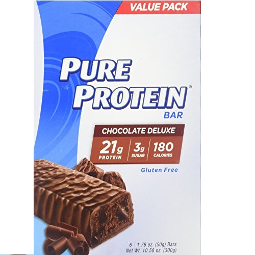 Pure Protein Bars, High Protein, Nutritious Snacks to Support Energy, Low Sugar, Gluten Free, Chocolate Deluxe, 1.76oz, 6 Pack, 2 Pack, Only $9.37