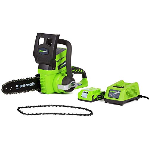 Greenworks 10-Inch 24V Cordless Chainsaw with Extra Chain, 2Ah Battery and Charger Included 20362 $56.47