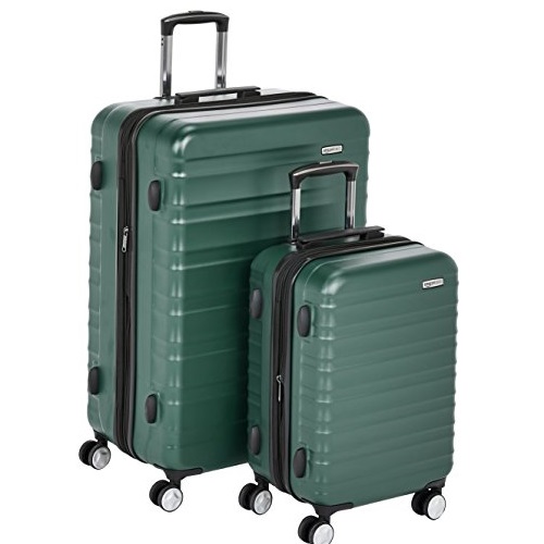 AmazonBasics Premium Hardside Spinner Luggage with Built-In TSA Lock - 2-Piece Set (21