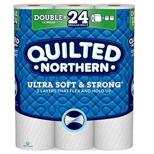 Quilted Northern 超柔软强韧卫生纸12大卷装，原价$7.48，现仅售$6.65
