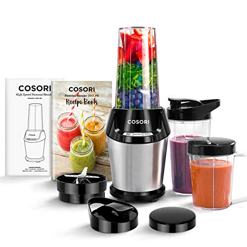 COSORI Blender for Shakes and Smoothies, 10-Piece 800W Auto-Blend High Speed Smoothie Blender/Mixer for Ice Crushing Frozen Fruits, 2x 24oz Cups, 1x 12oz Cup, 2-Year Warranty, Only $25.76