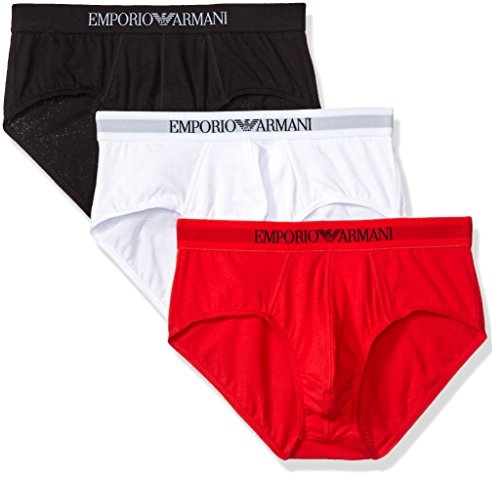 Emporio Armani 阿瑪尼 男士純棉內褲，3條裝，原價$29.50，現僅售$21.03