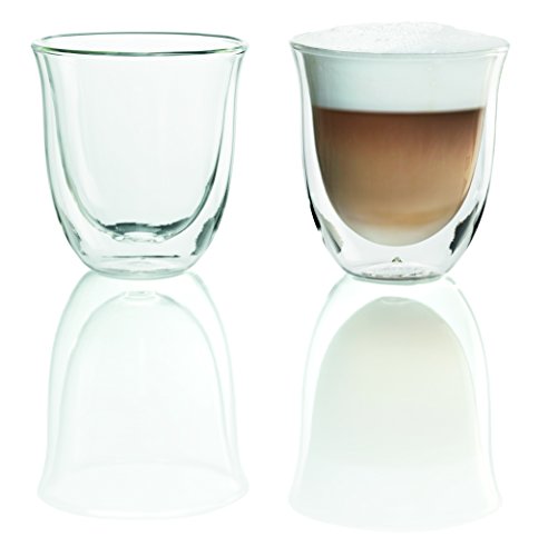 DeLonghi Double Walled Thermo Cappuccino Glasses, 6 fl oz, Set of 2 - 5513214601 $9.64