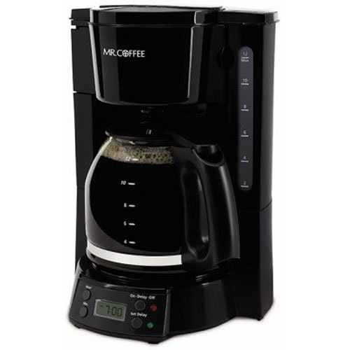 Mr. Coffee 12-Cup Programmable Coffee Maker, Black $10.00