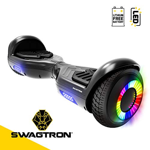 Swagboard Twist Remix Lithium-Free Kids Hoverboard with LED Wheel Lights, Black, Only $109.99