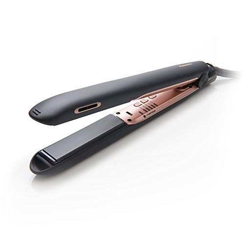 Panasonic Nanoe Hair Styling Iron EH-HS99-K, Flat Iron Hair Straightener with Ceramic Plates and Patented nanoe Technology for Smooth, Shiny Hair, 1 Count, Only $79.99, You Save $50.00(38%)