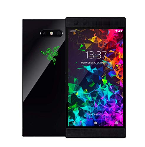 Razer Phone 2 (New): Unlocked Gaming Smartphone - 120Hz QHD Display - Snapdragon 845 - Wireless Charging - Chroma - 8GB RAM - 64GB - Mirror Black Finish, Only $299.99