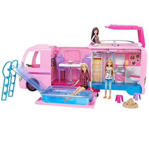 史低價！ Barbie DreamCamper芭比娃娃 夢幻RV車玩具套裝，原價$109.99，現僅售$49.99，免運費！