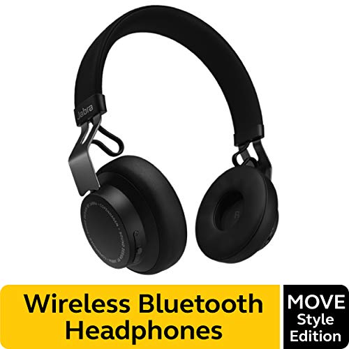 Jabra Move Style Edition, Black - Wireless Bluetooth Headphones with Superior Sounds Quality, Long Battery Life, Ultra-Light and Comfortable Wireless Headphones,, Only $34.99