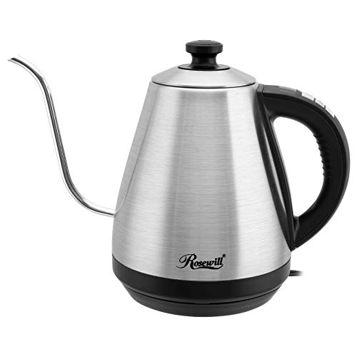 Rosewill Pour Over Coffee Kettle, Electric Gooseneck Kettle, Coffee Temperature Control with Variable Temperature Settings, Stainless Steel,  RHKT-17002, Only $23.99