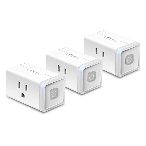 Kasa Smart WiFi Plug Lite by TP-Link -10 Amp & Reliable Wifi Connection, Compact Design, No Hub Required, Works With Alexa Echo & Google Assistant (HS103P3) - White, Only $17.84