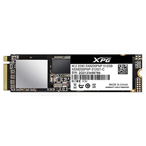 XPG SX8200 Pro 512GB 3D NAND NVMe Gen3x4 PCIe M.2 2280 Solid State Drive R/W 3500/3000MB/s SSD (ASX8200PNP-512GT-C), Only $59.99