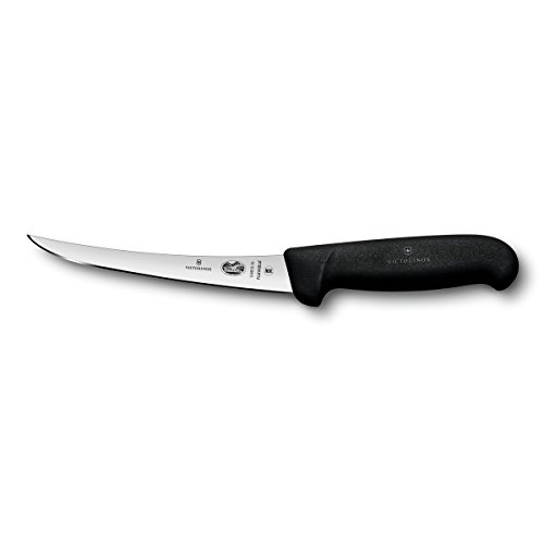 Victorinox Swiss Army Cutlery Fibrox Pro Curved Boning Knife, Flexible Blade, 6-Inch, Only $15.49