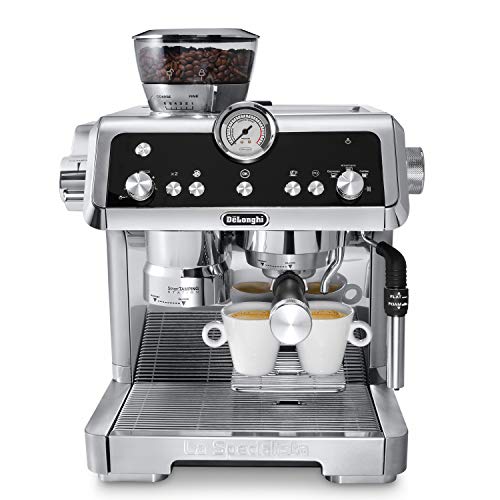 De'Longhi La Specialista Espresso Machine with Sensor Grinder, Dual Heating System, Advanced Latte System & Hot Water Spout for Americano Coffee or Tea, Stainless Steel, EC9335M, Only $599.96