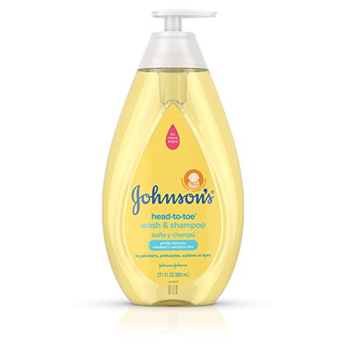Johnson's 强生婴儿洗发、沐浴二合一，敏感肌肤可用！27.1 oz，现点击cupon后仅售$4.84，免运费！
