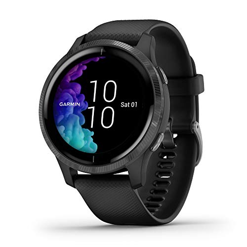 Garmin Venu, GPS Smartwatch with Bright Touchscreen Display, Features Music, Body Energy Monitoring, Animated Workouts, Pulse Ox Sensor and More, Black, 010-02173-11, Only $299.99,