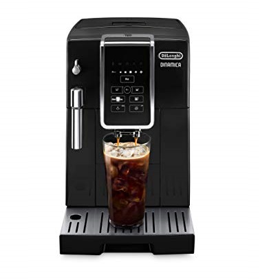 De'Longhi Dinamica Automatic Coffee & Espresso Machine TrueBrew (Iced-Coffee), Burr Grinder + Descaling Solution, Cleaning Brush & Bean Shaped Icecube Tray, Black, ECAM35020B, Only $719.96