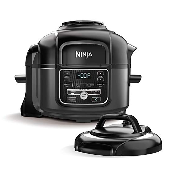 Ninja Foodi 7-in-1 Programmable Pressure Fryer, Slow Multi Cooker with TenderCrisp Technology, 5 Pot, 3-qt. Air Fry Basket (OP101), 5-Quart $129.00，free shipping