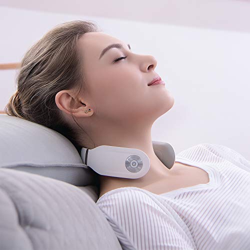 SKG Smart Neck Massager Wireless Neck Massage Equipment with Heating Function -White, Only $66.33