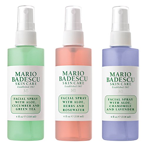 Mario Badescu Spritz Mist and Glow Facial Spray Collection, 3 Piece Set - Lavender, Cucumber, Rose, Only $14.70