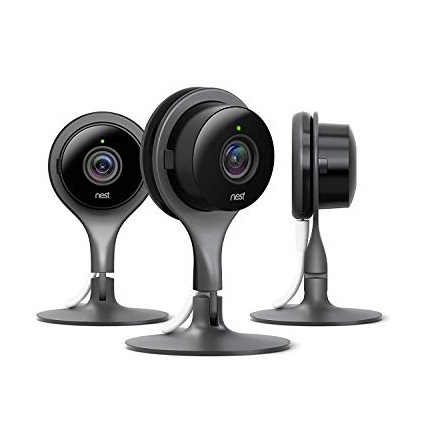 Google, NC1104US, Nest Cam Indoor, Security Camera, Black, 3, Only $280.03