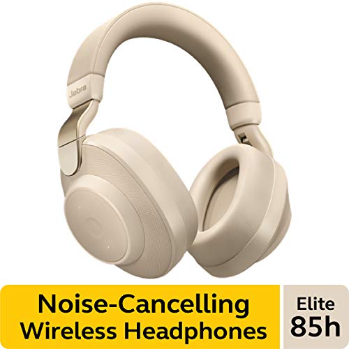 Jabra Elite 85h Wireless Noise-Canceling Headphones, Gold Beige - Over Ear Bluetooth Headphones Compatible with iPhone and Android - Built-in Microphone, Long Battery Life , Only $199.99