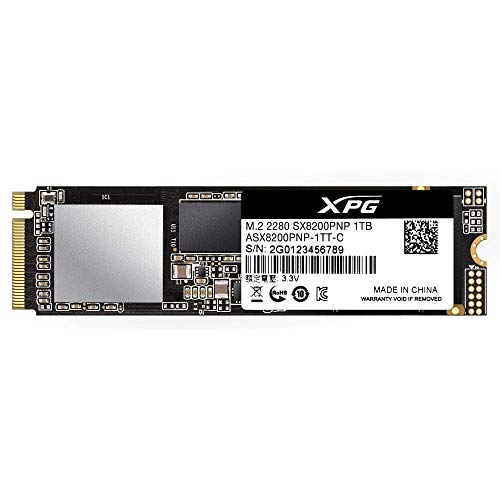 ADATA XPG SX8200 Pro 1TB 3D NAND NVMe Gen3x4 PCIe M.2 2280 Solid State Drive R/W 3500/3000MB/s SSD (ASX8200PNP-1TT-C), Only $104.95