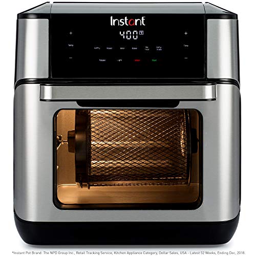 Instant Vortex Plus 7-in-1 Air Fryer, Toaster Oven, and Rotisserie Oven|10 Quart|7 Programs|Air Fry, Rotisserie, Roast, Broil, Bake, Reheat, and Dehydrate|From the Makers of Instant Pot, Only $99.99
