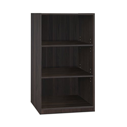 FURINNO JAYA Simple Home 3-Tier Adjustable Shelf Bookcase, Espresso, Only $18.20, You Save $61.79(77%)