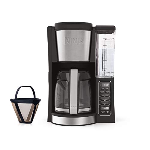 Ninja 12-Cup Programmable Coffee Maker with Classic and Rich Brews, 60 oz. Water Reservoir, and Thermal Flavor Extraction (CE201), Black/Stainless Steel, Only $59.99, You Save $40.00(40%)