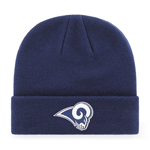 OTS NFL Los Angeles Rams Men's Raised Cuff Knit Cap, Team Color, One Size, Only $9.75, You Save $5.25(35%)
