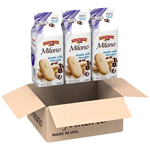 Pepperidge Farm, Milano, Cookies, Double Milk Chocolate, 7.5 Ounce (Pack of 3), Only $9.98