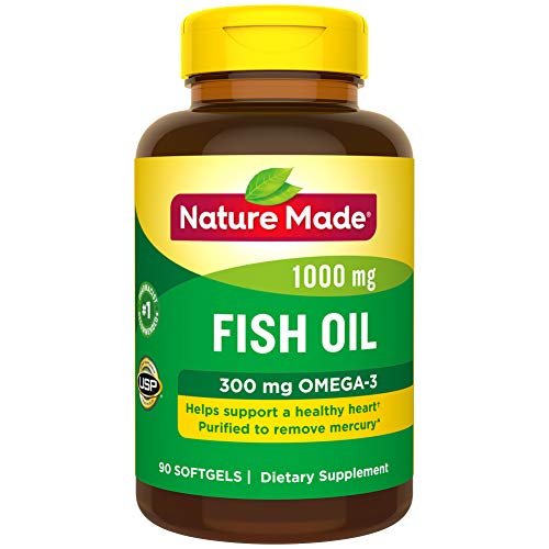 买一送一！Nature Made 深海鱼油(1000 Mg, 300 mg Omega-3)，90粒/瓶，共2瓶，现仅售$7.87，免运费