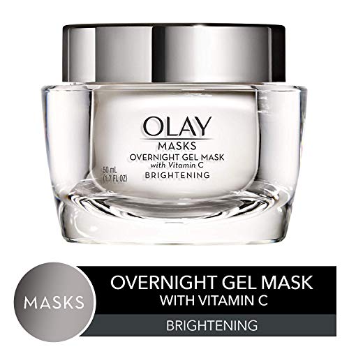 Face Mask Gel by Olay Masks, Overnight Facial Moisturizer with Vitamin C and Hyaluronic Acid for Brighter Skin, 1.7 Fl Ounce, Only $7.34, You Save $19.65(73%)