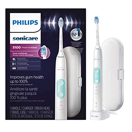 Philips Sonicare ProtectiveClean 5100 Rechargeable Electric Toothbrush, White HX6857/11, Only $45.99
