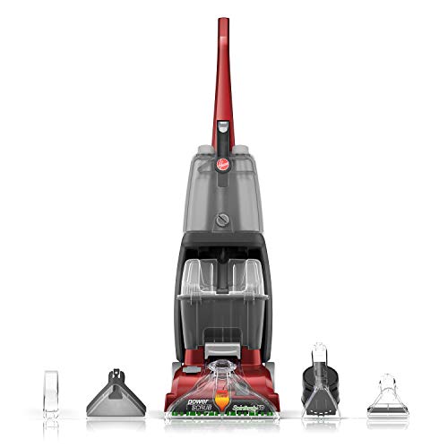 Hoover Power Scrub Deluxe Carpet Cleaner Machine, Upright Shampooer, FH50150, Red, Only $119.99