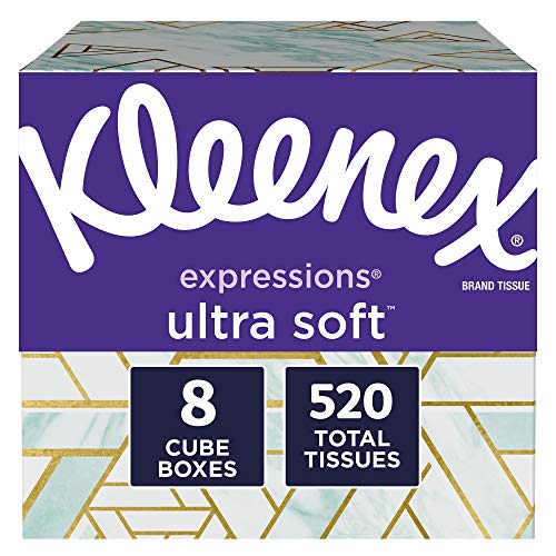 Kleenex Expressions 超柔軟餐巾紙，8盒，65張/盒，共520張，現僅售$11.98