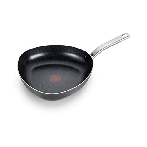 T-fal G10490 Heatmaster Nonstick Thermo-Spot Heat Indicator Dishwasher Oven Safe Triangle Easy Pour Pan Cookware, 4-Quart, Black, Only $17.99, You Save $17.00(49%)