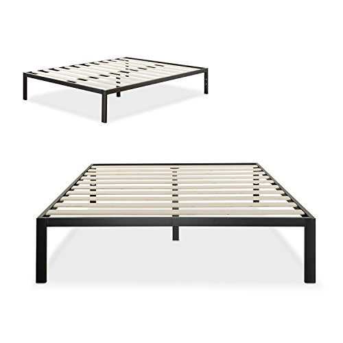 Zinus Mia Modern Studio 14 Inch Platform 1500 Metal Bed Frame / Mattress Foundation / No Box Spring Needed/ Wooden Slat Support / Good Design Award Winner / Black, Full, Only $50.93