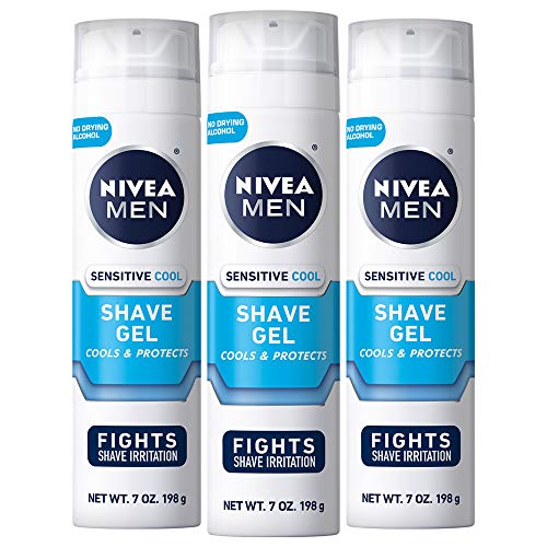 Nivea Men 72140016548 Sensitive Cooling Shaving Gel - Gentle Cooling Sensation while Shaving - 7 oz Can, Pack of 3, only $6.75, free shipping