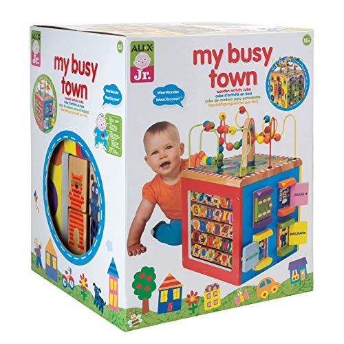 Alex Discover My Busy Town Wooden Activity Cube Kids Art and Craft Activity, Only $29.99, You Save $80.51(73%)
