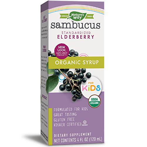 Nature's Way Sambucus for Kids, Organic Elderberry Syrup, 4 oz, 4 Fluid Ounce, only $9.87, free shipping