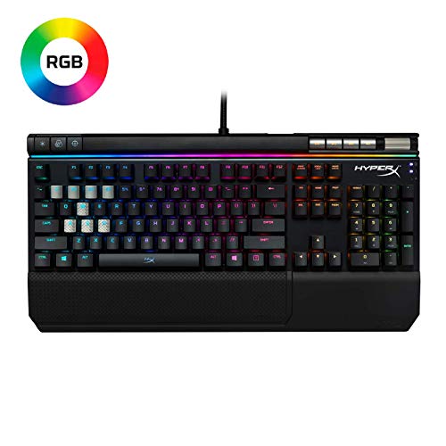 HyperX Alloy Elite RGB - Mechanical Gaming Keyboard - Software-Controlled Light & Macro Customization - Wrist Rest - Media Controls - Clicky - Cherry MX Blue(HX-KB2BL2-US/R1), Only $79.99