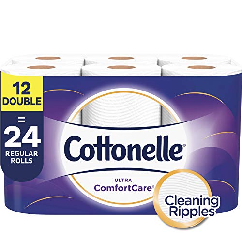 Cottonelle Ultra ComfortCare Soft Toilet Paper, 12 Double Rolls (Equals 24 Single Rolls), Bath Tissue, Only $5.99