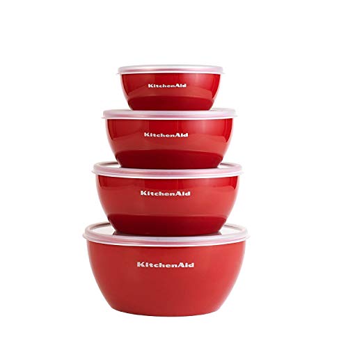 KitchenAid Prep Bowls with Lids, Set of 4, Red - KC176BXERA, Only $10.13